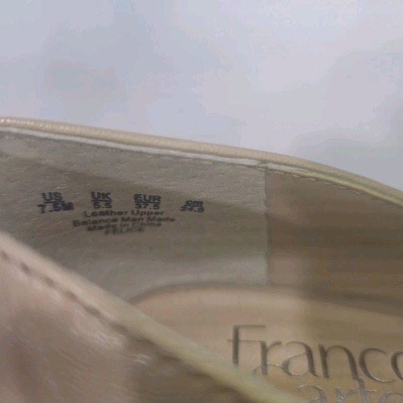 Franco Sarto Women's Wedge Pump 7.5 W Taupe Neutral Tan Beige Closed Toe Felice - Picture 12 of 12